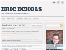 Tablet Screenshot of ericechols.net